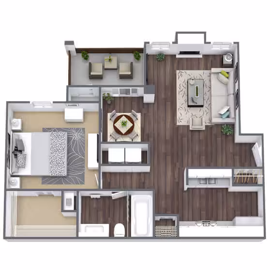 A4 - with Patio 1113 floor plan